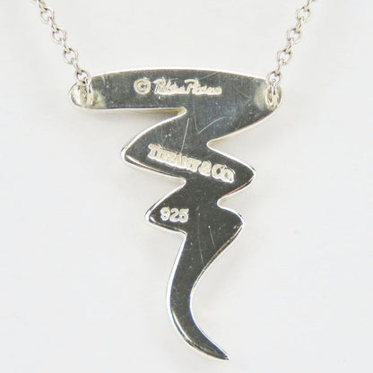 Tiffany & Co Necklace Scribble Silver 925 Approx 3.2g Silver Paloma Picasso