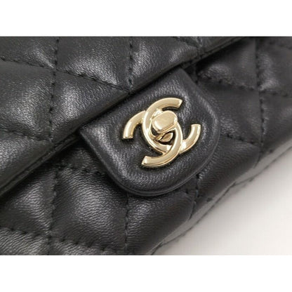 Chanel Classic Mini Bag Quilted Lambskin Black — view 5