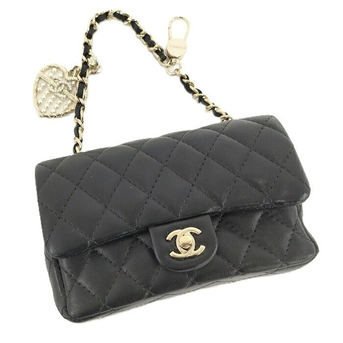 Chanel Classic Mini Bag Quilted Lambskin Black