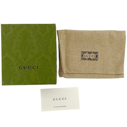 Gucci Bifold Wallet Beige Brown Jumbo GG 699308 Unused