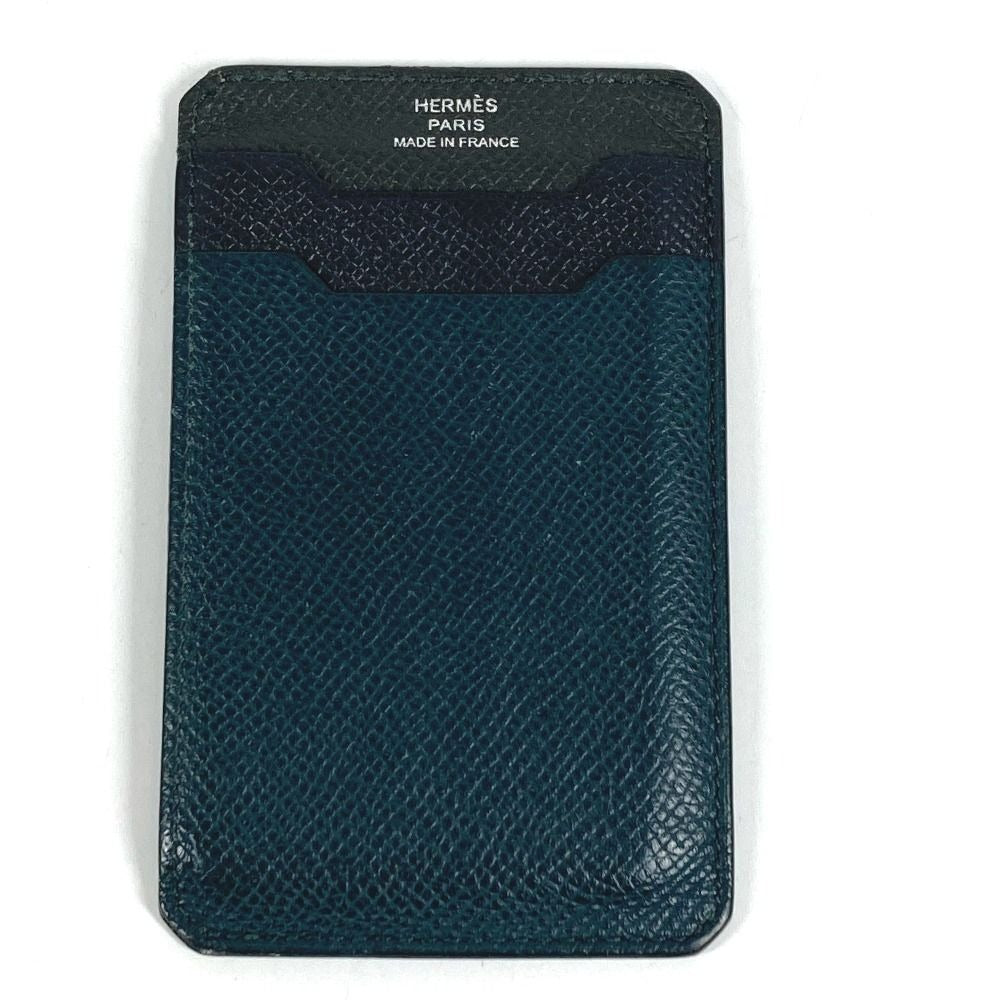 Hermes Card Case Logo City Epsom Black