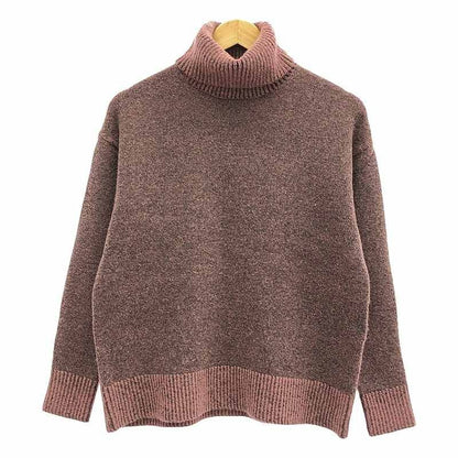 Balenciaga Wool Turtleneck Knit Pullover 34 Pink Black