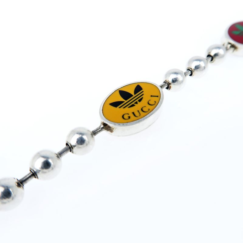 Gucci Adidas Collaboration Bracelet Ball Chain 18 Ag925 Multicolor