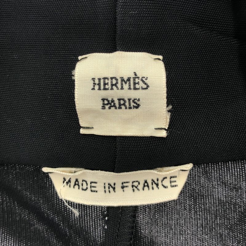 Hermes Rayon Jersey Long Sleeve Top Black 40