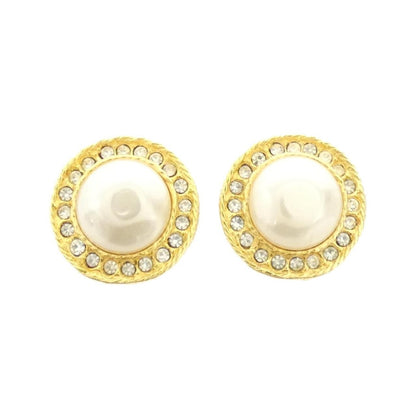 Chanel Vintage Earrings White