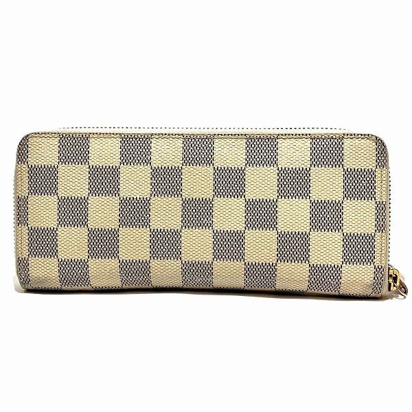 Louis Vuitton Damier Azure Portefeuille Cles Mans N61264 Round Zip Long Wallet