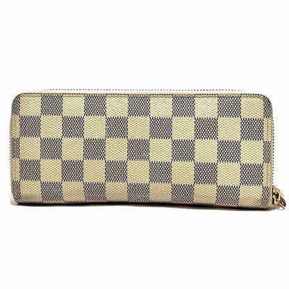 Louis Vuitton Damier Azure Portefeuille Cles Mans N61264 Round Zip Long Wallet