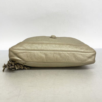 Gucci Shoulder Bag Bamboo New Jackie 246907 Leather Gold Chien Pan Gold