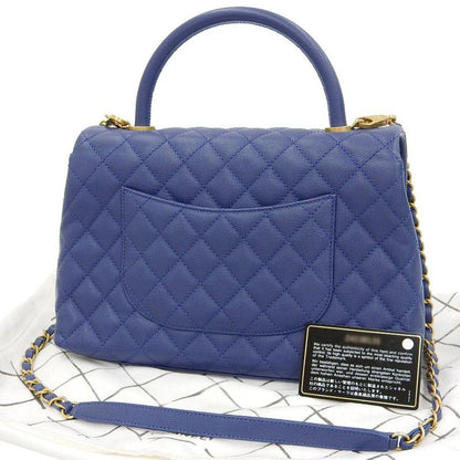 Chanel Quilted Coco Handle Flap Bag S Shoulder