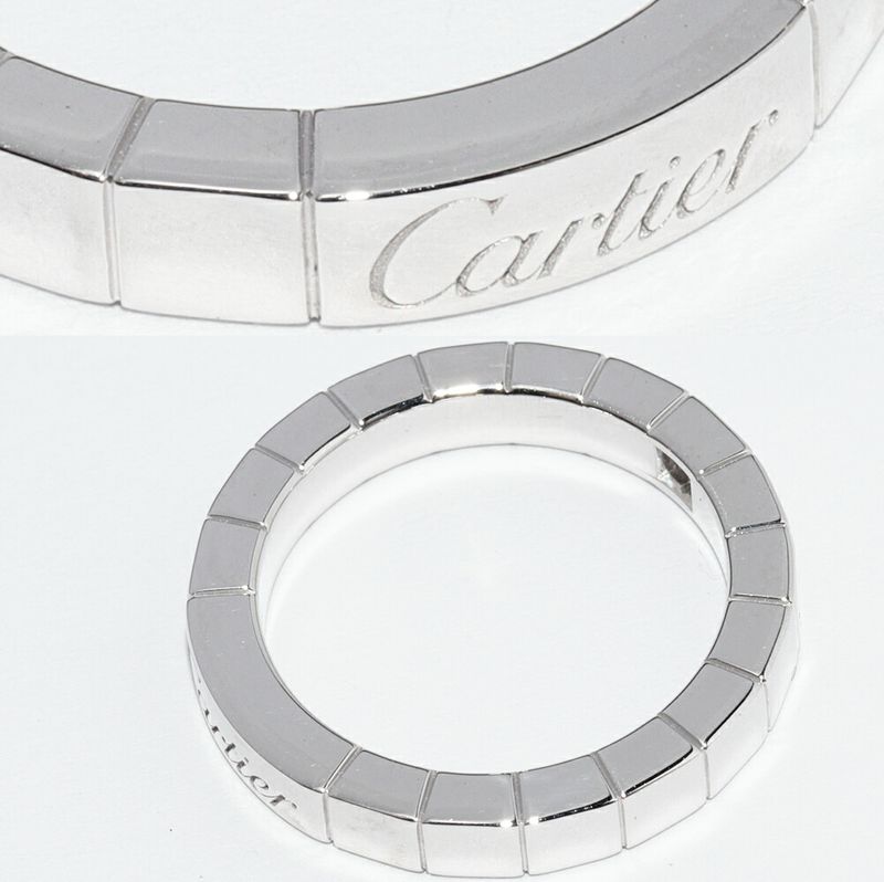 Cartier Ring 18K White Gold Diamond 1P (004ct) Lanier Ring B40587