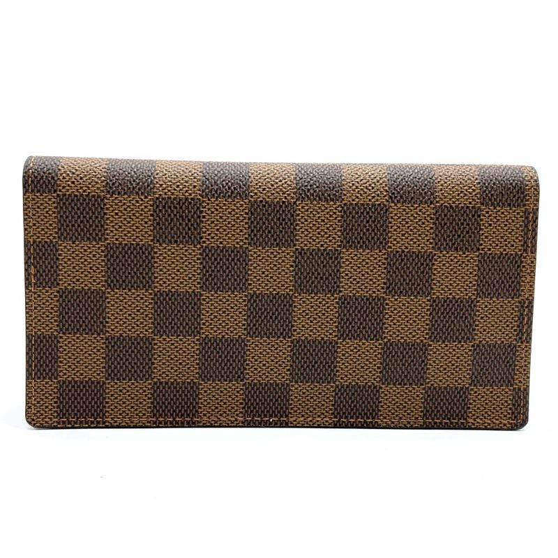 Louis Vuitton Porte Cult Cles Di N60825 Wallet Damier Brown Long Wallet Ladies