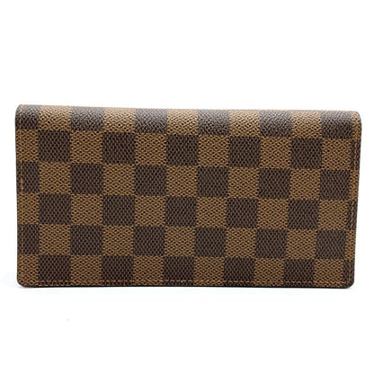 Louis Vuitton Porte Cult Cles Di N60825 Wallet Damier Brown Long Wallet Ladies