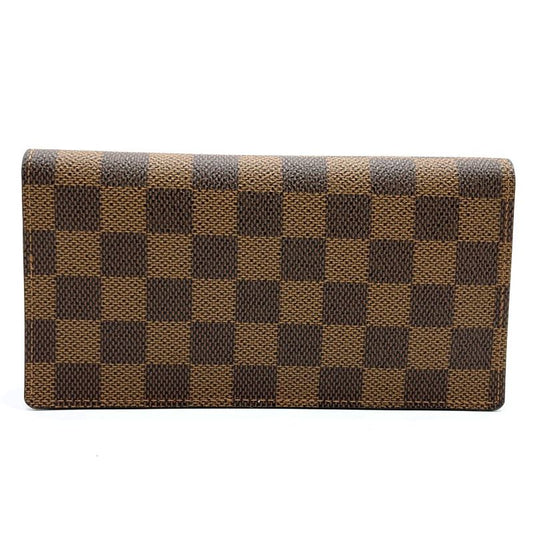 Louis Vuitton Porte Cult Cles Di N60825 Wallet Damier Brown Long Wallet Ladies