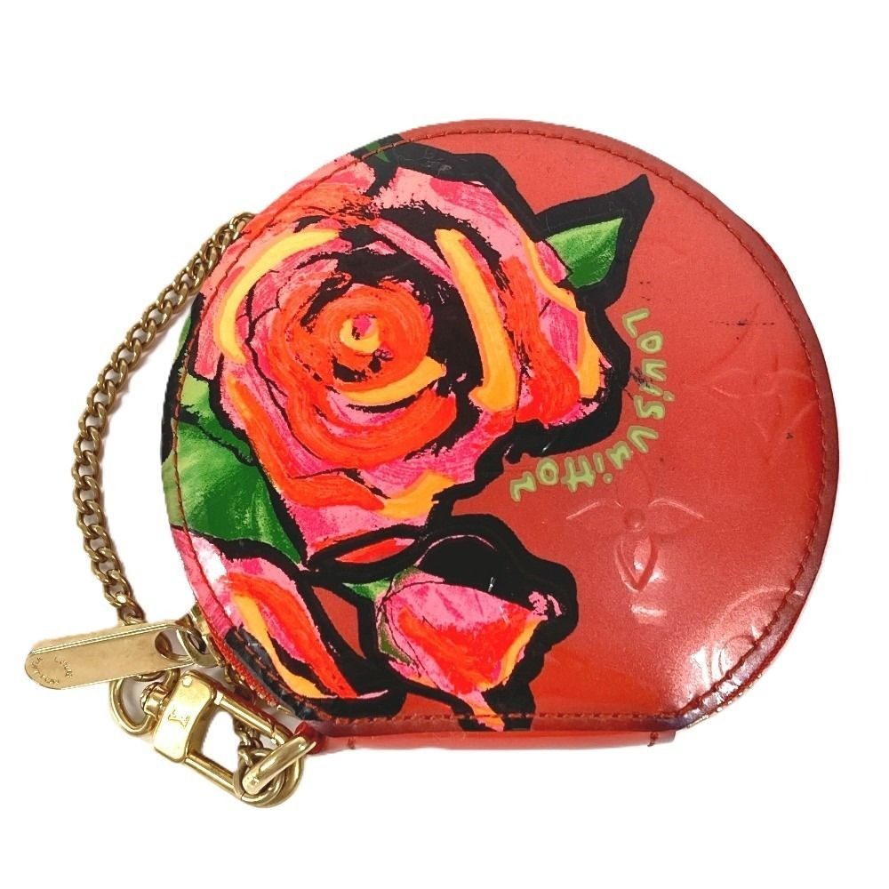 Louis Vuitton Coin Case Porte Monnaie Chapeau Monogram Vernis Orange Sunset