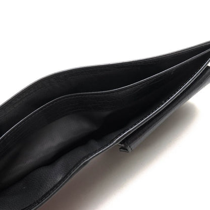 Gucci Wallet Men Leather Genuine Black 04848 Bifold with Coin Purse