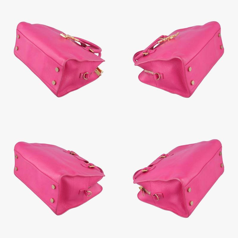 Yves Saint Laurentyves Saint Laurent Baby Cabas Su Rose Red Leather 372087