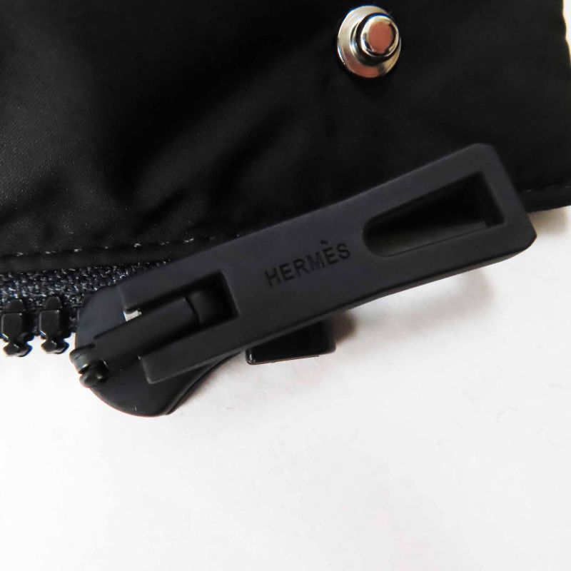 Hermes 2024 4h0178dr Crudo Cell Patch Hooded Down Jacket Black 34 With Hangers