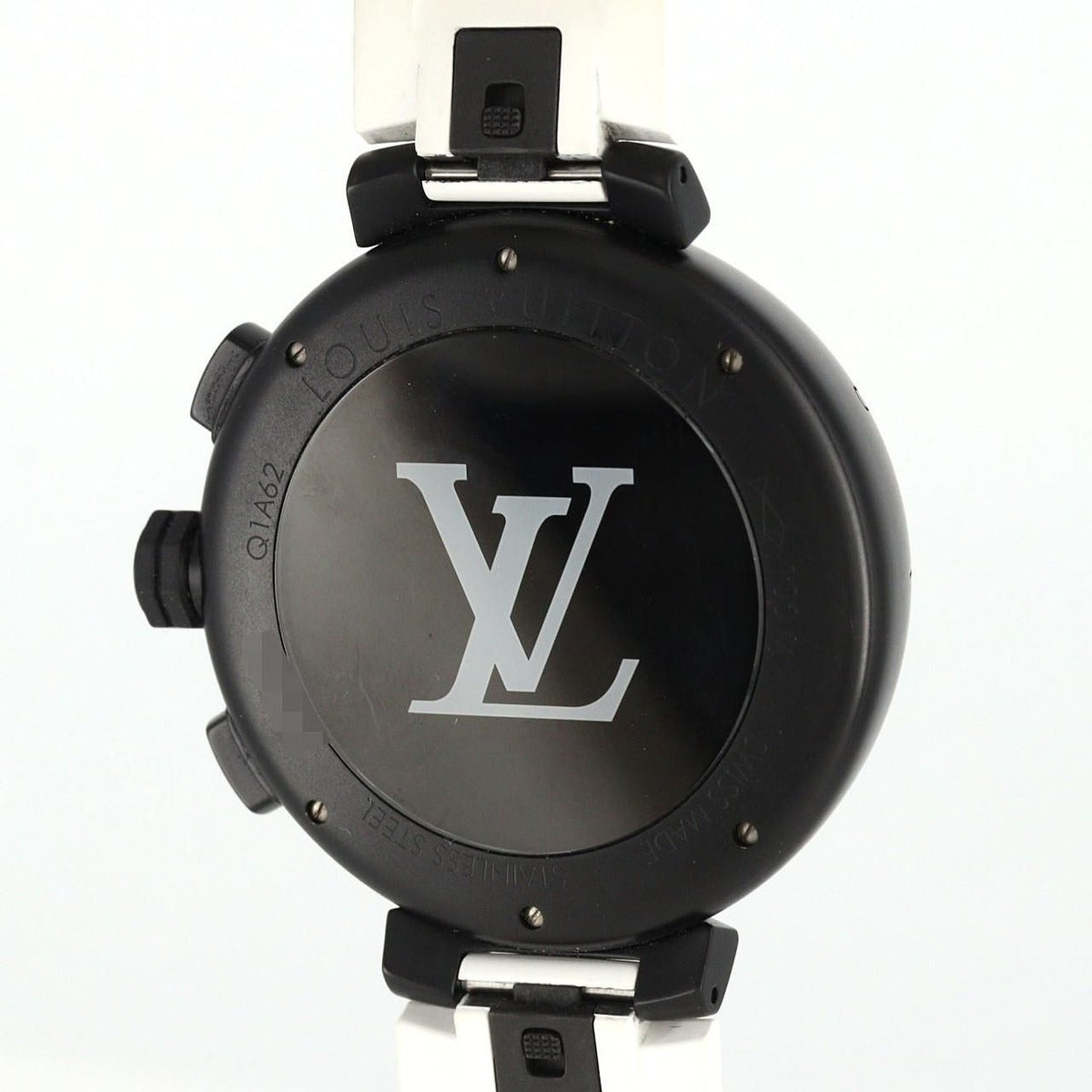 Louis Vuitton Tambour Black Chronograph SS Bracelet — view 4