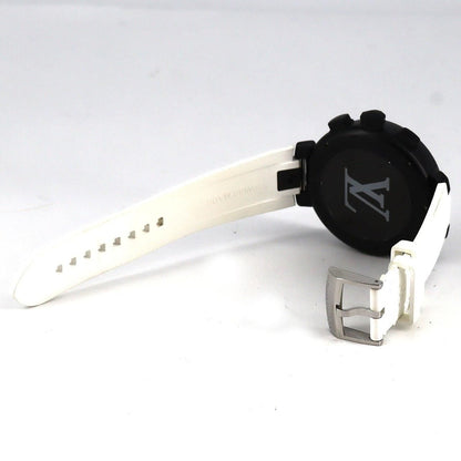 Louis Vuitton Tambour Black Chronograph SS Bracelet — view 7