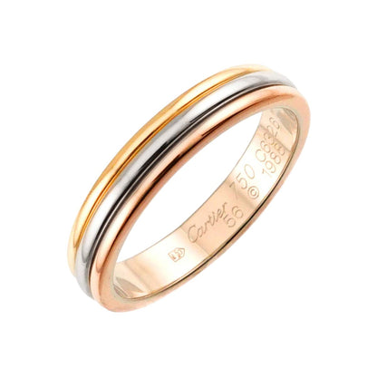Cartier Vendome 56 Ring 18k YG WG PG Suri Gold 750
