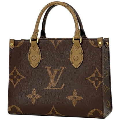 Louis Vuitton On The Go PM 2-Way Shoulder Bag Monogram Reverse Brown