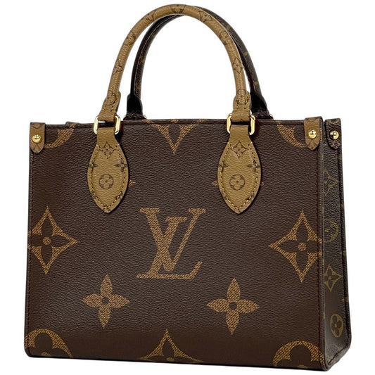Louis Vuitton On The Go PM 2-Way Shoulder Bag Monogram Reverse Brown