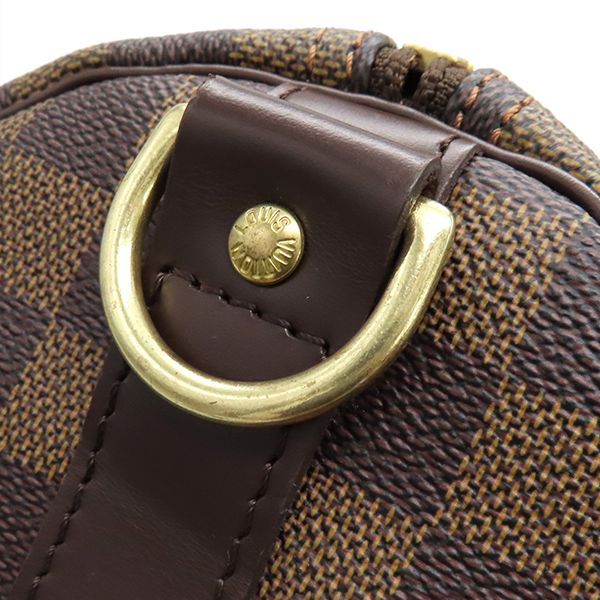 Louis Vuitton Boston Bag Keepall Bandouliere 55 Damier Canvas Damier Ebene Gold