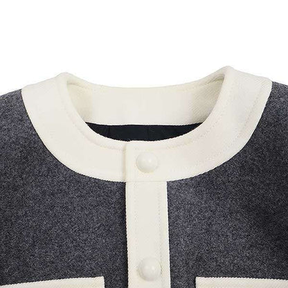 Celine 24aw Bromptpn Jacket&trapeze Mini Skirt Brompton Jacket Wool Trapeze