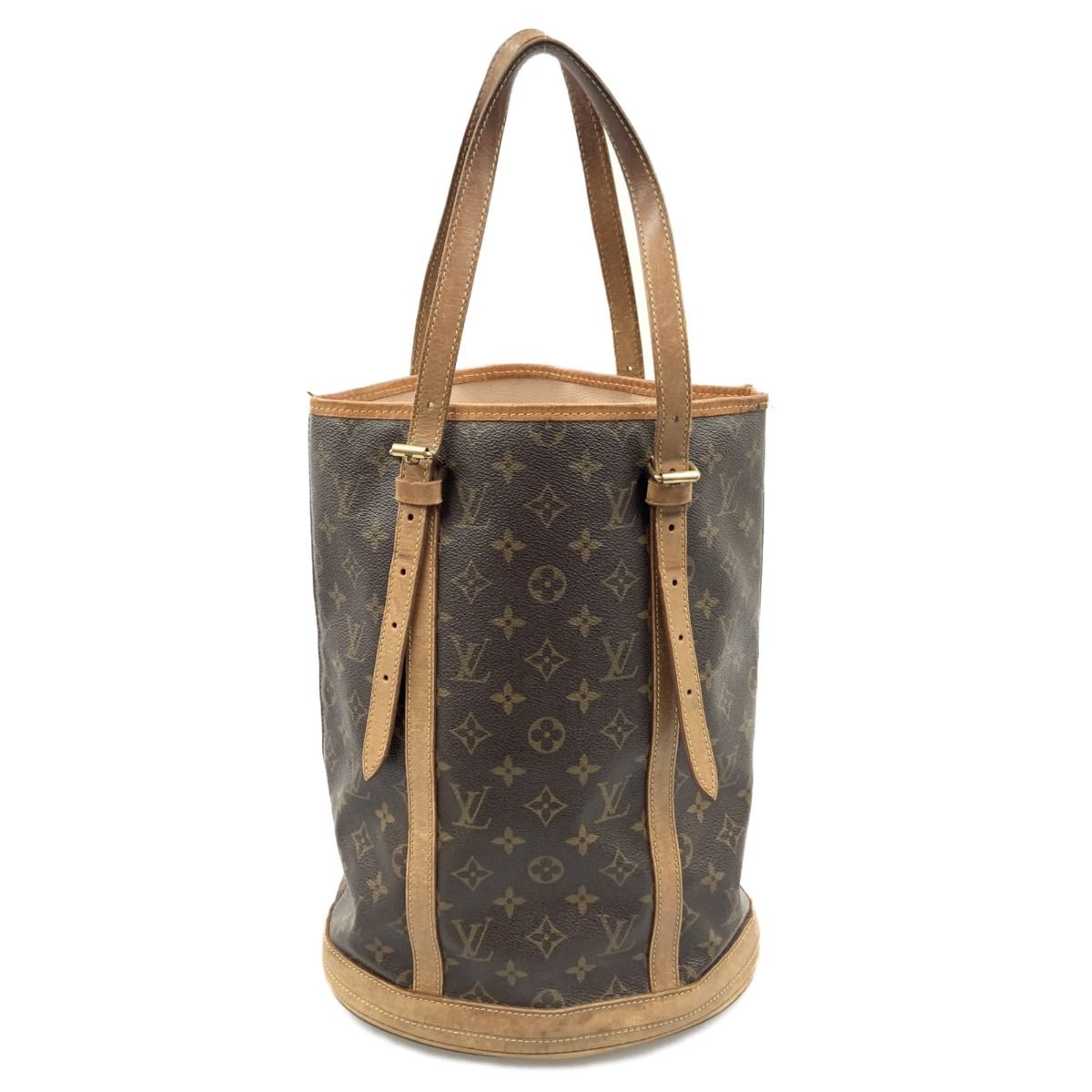 Louis Vuitton Monogram Bucket GM Shoulder Bag M42236 Brown