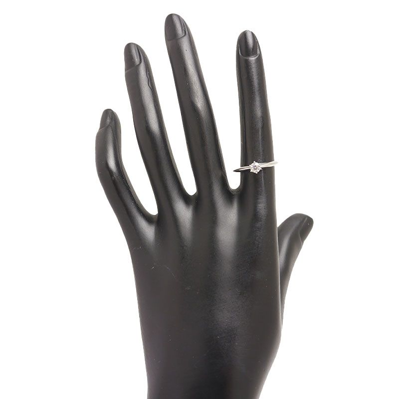 Tiffany & Co Solitaire Ring Approx 11 Pt950 Diamonds 0.26ct