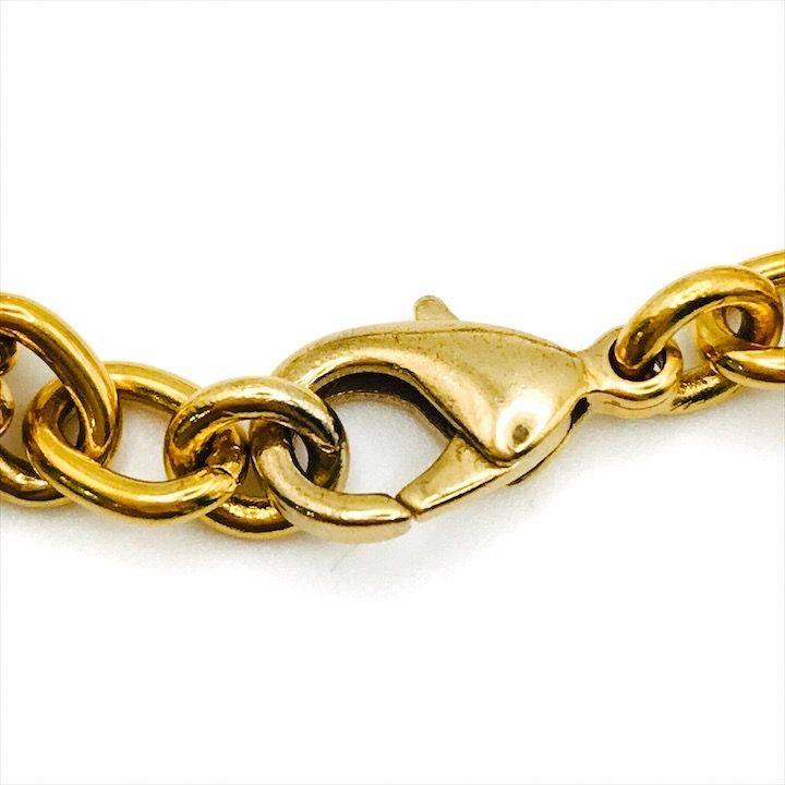 Celine Triomphe Gold Line Stone Bracelet