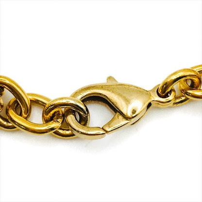Celine Triomphe Gold Line Stone Bracelet