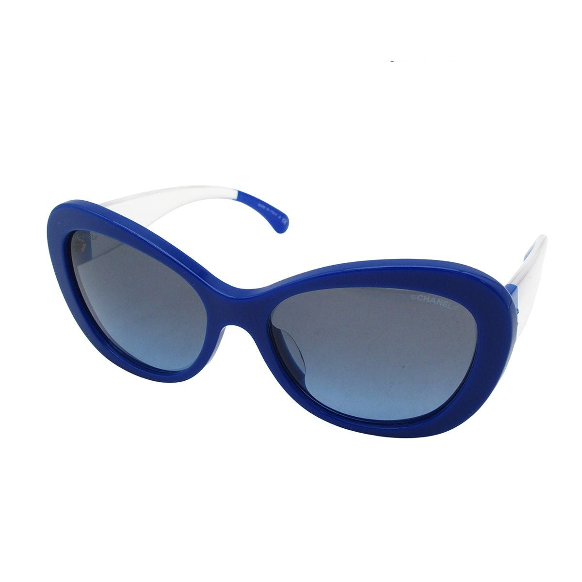 Chanel Sunglasses Blue Clear Acetate CC Logo Eyewear