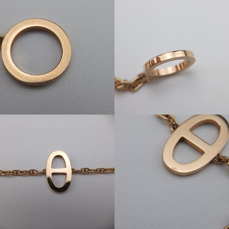 Hermes Chaine d'Ancre Contour Gold Necklace