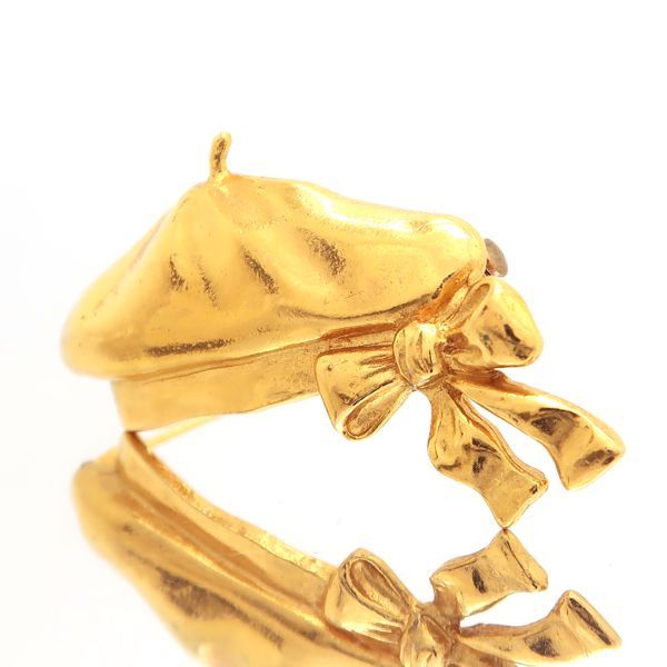 Chanel Brooch Beret GP Hat Motif Vintage Chanel