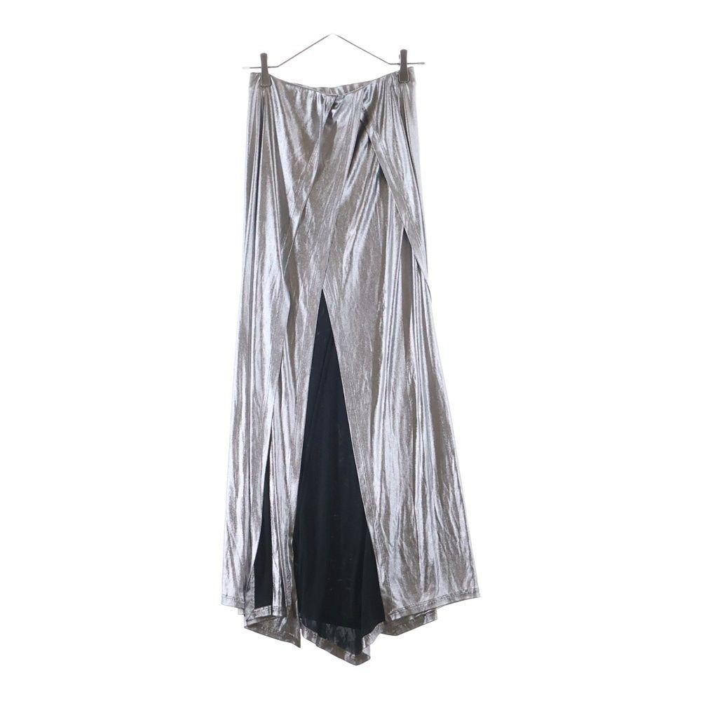 Loewe High Waist Wrap Skirt Silver