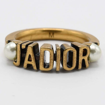 Christian DIOR J'adore Set Ring No.12 M Faux Pearl 9.6g Accessories H20107