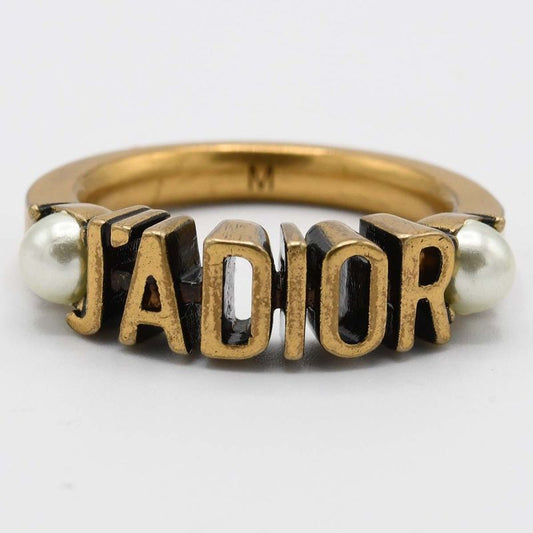 Christian DIOR J'adore Set Ring No.12 M Faux Pearl 9.6g Accessories H20107