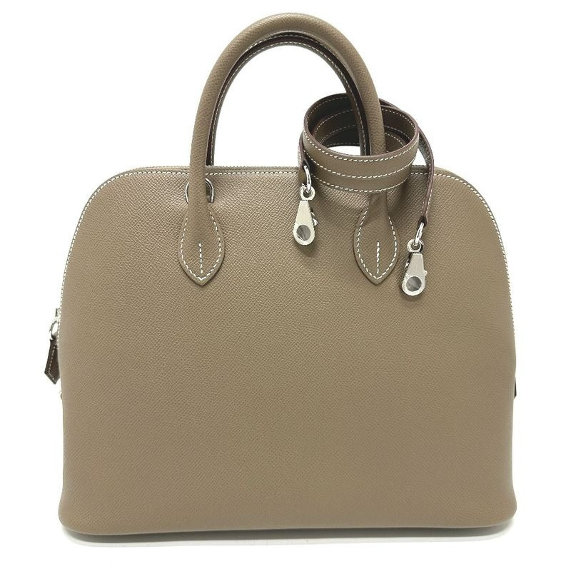 Hermes Handbag Bolide 30 1923 Epson Etoup Beige