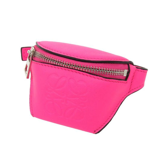 Loewe Leather Pink Coin Case Ankle Pouch Wallet 1448