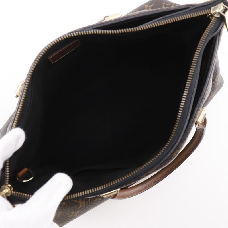 Louis Vuitton Pallas 2WAY Shoulder M41064 Monogram Canvas Noir Black Brown