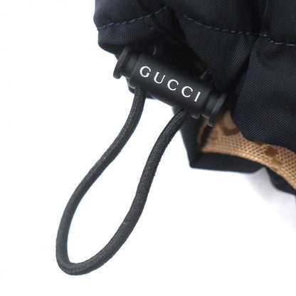 Gucci GG Pattern Logo Print Reversible Zip Up Mountain Hoodie Navy Beige — view 11