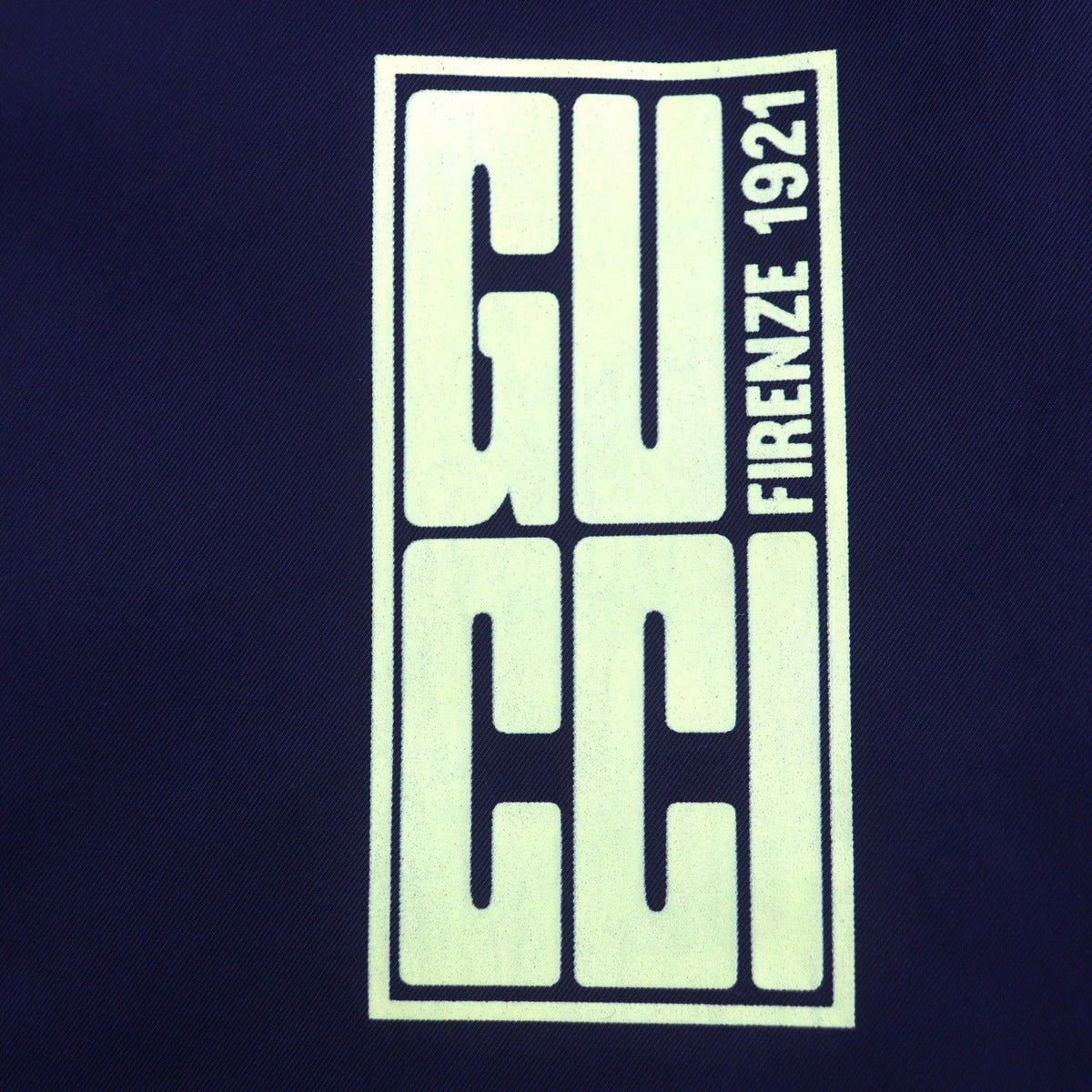 Gucci GG Pattern Logo Print Reversible Zip Up Mountain Hoodie Navy Beige — view 8