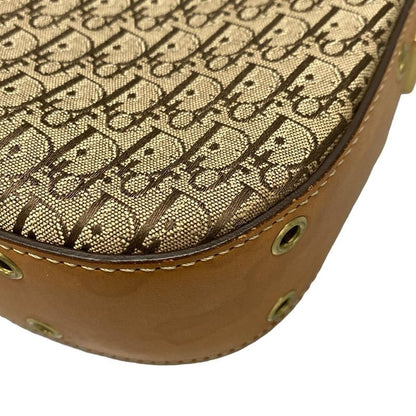 Dior/christian Dior Shoulder Bag Street Chictrotter Beige And Brown Leather