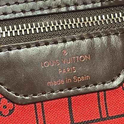 Louis Vuitton Damier Neverfull MM N51105 Leather Handbag Tote Bag Shoulder Bag