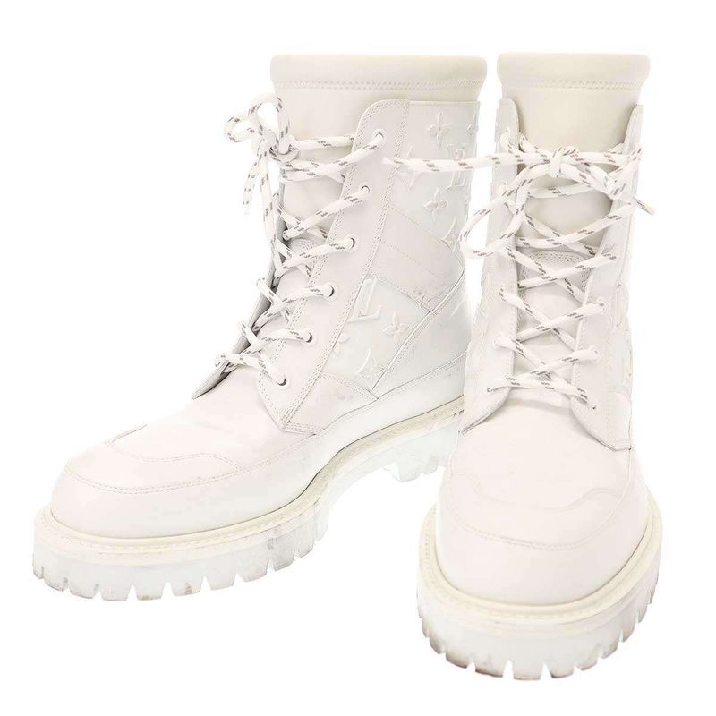 Louis Vuitton 20ss Landscape Line Monogram Boots 7 White 7