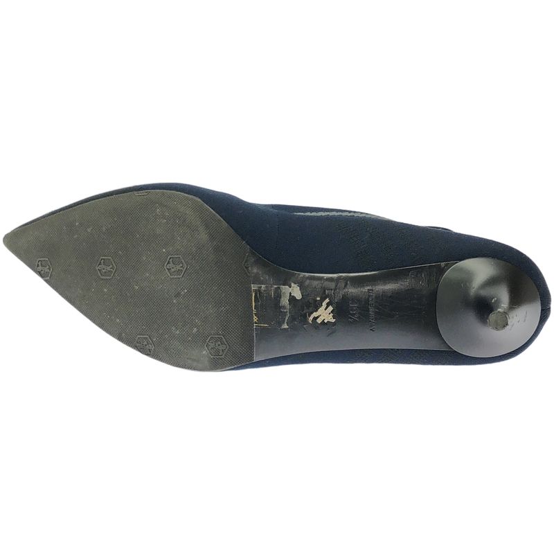 Prada Sock Heel Boots Navy 39 1 2