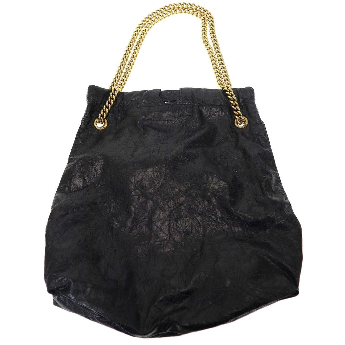 Balenciaga Crush Medium 2-Way Shoulder Tote Black — view 2