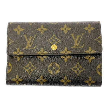 Louis Vuitton Monogram Porte Tresor Etui Papiers Brown