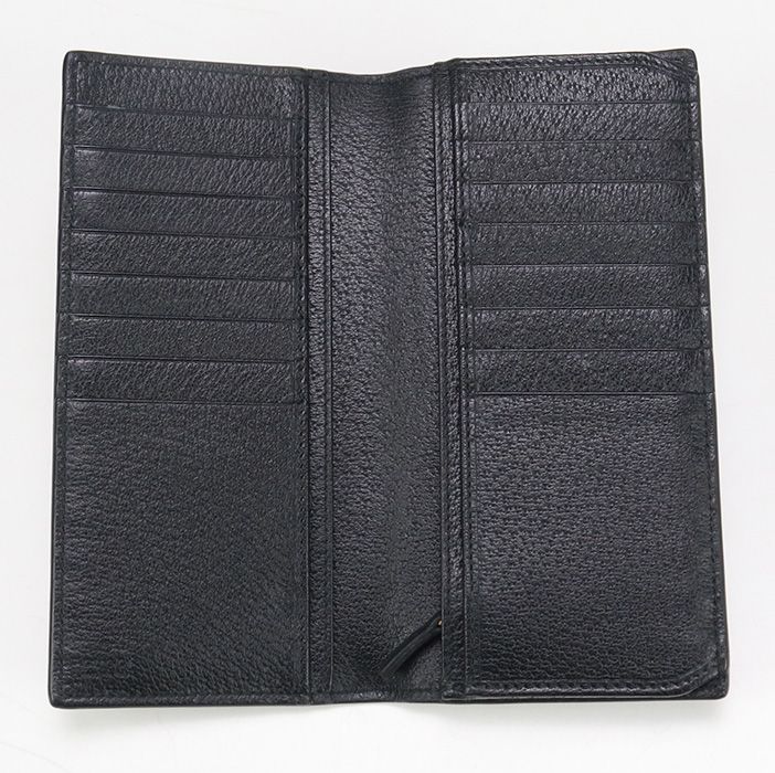 Gucci Long Wallet Double G Gu88947 Long Leather Wallet With Two Fold Coin Purse